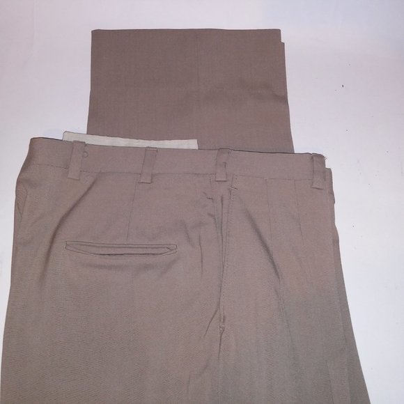 Vintage Dayton Hudson Suit Mens 2 Piece‎ Beige Solid 2 Button Front Long Sleeve - Picture 8 of 16